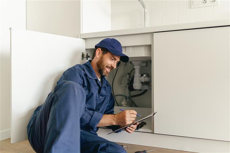 Residential plumber providing service in a West Covina home